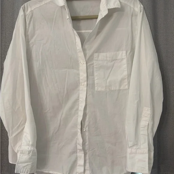 Zara Classic White Shirt size small used - Picture 3 of 6